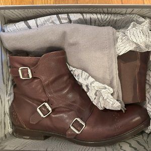 Men's Alexander McQueen brown boots with straps, Euro size 40 (7 US)